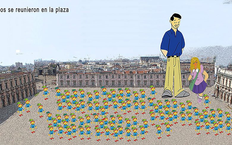 1-021 SE reunieron en la plaza